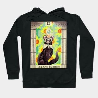 The High Ferret Priestess Tarot Card Hoodie